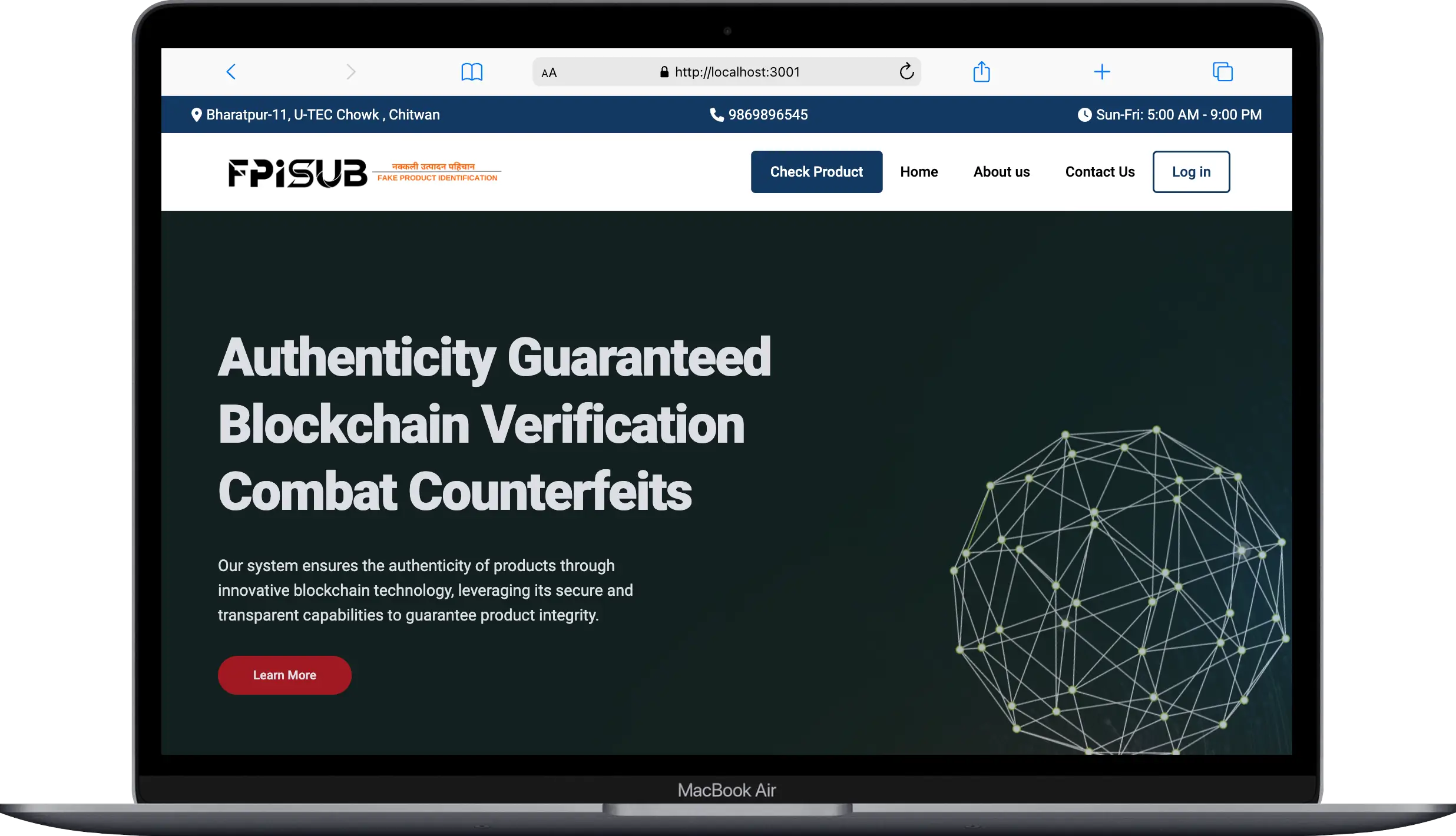 Fake Product Identification Using Blockchain
